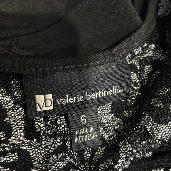 Valerie Bertinelli Black and White Lace Midi Dress - Picture 4 of 4